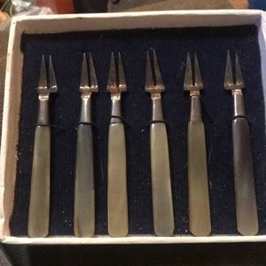 Sterling silver small forks
